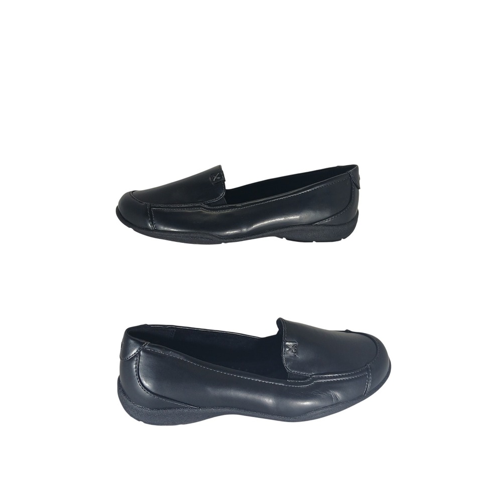 Dr. Scholls Ballari Loafers 7W Black Comfort Professional Work Flats Wide
